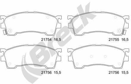 Mazda Remblokkenset, schijfrem 217550070110