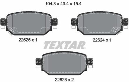 Mazda Remblokkenset, schijfrem 2262301