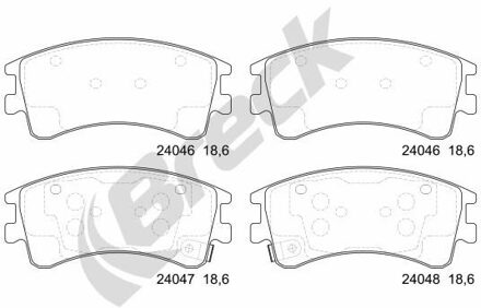 Mazda Remblokkenset, schijfrem 240460070110