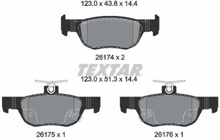 Mazda Remblokkenset, schijfrem 2617401
