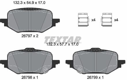 Mazda Remblokkenset, schijfrem 2679701