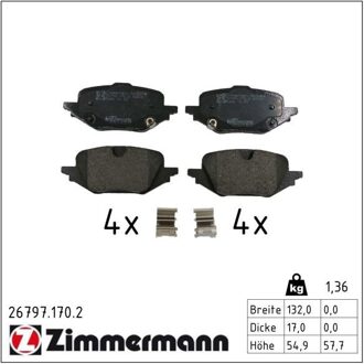 Mazda Remblokkenset, schijfrem 267971702