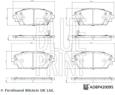 Mazda Remblokkenset, schijfrem ADBP420095
