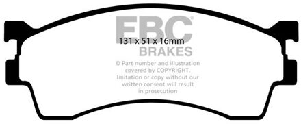 Mazda Remblokkenset, schijfrem DP1409