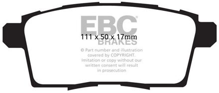 Mazda Remblokkenset, schijfrem DP1795