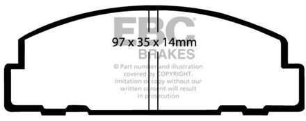 Mazda Remblokkenset, schijfrem DP542