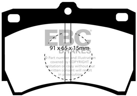 Mazda Remblokkenset, schijfrem DP607