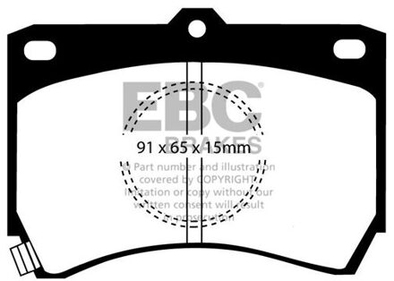 Mazda Remblokkenset, schijfrem DP655