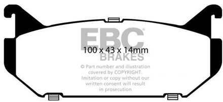 Mazda Remblokkenset, schijfrem DP972