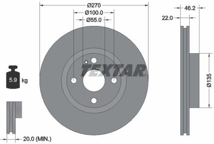 Mazda Remschijf 92175903