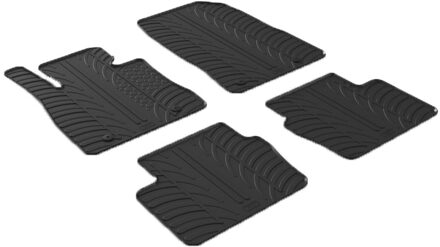 Mazda Rubbermatten passend voor Mazda 2 11/2014- (T profiel 4-delig + montageclips)