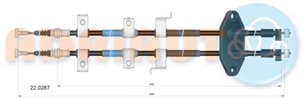 Mazda Trekkabel, parkeerrem 220287