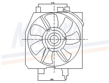 Mazda Ventilator, condensator airconditioning 85275