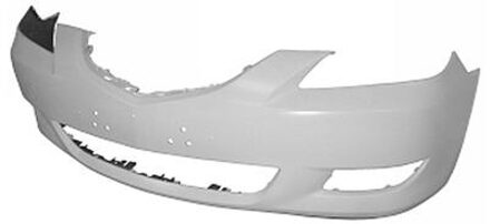 Mazda VOORBUMPER IN PRIMER 4-deurs SEDAN zonder KOPLAMPSPROEIER-GATEN 2734574