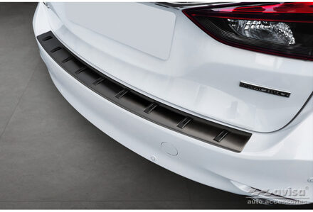 Mazda Zwart RVS Bumper beschermer passend voor Mazda 6 III (GJ) Combi 2012- 'STRONG EDITION' AV254029