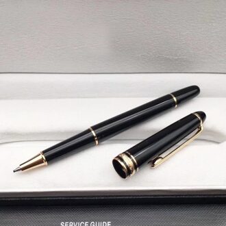 Mb Klassieke 163 Balpen School Briefpapier Vulpen Kantoor Accessoires M002 Geen Doos Ballpoint Pen-goud