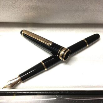 Mb Klassieke 163 Balpen School Briefpapier Vulpen Kantoor Accessoires M002 Geen Doos Fountain Pen-goud