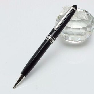 Mb Klassieke 163 Balpen School Briefpapier Vulpen Kantoor Accessoires M002 Geen Doos Rollerball Pen-Silve