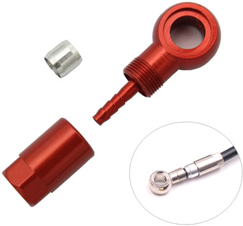 MBT Bicycle Hydraulic Disc Brake Hose Olive Connecting Insert Banjo Set for tubing M775 M785 M9100 M8000 Brake SLX XT HB-90