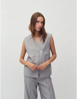 MbyM Alfonsina-m blazer vest - - maat S Grijs