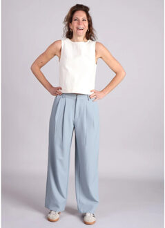 MbyM Branwen bandplooibroek licht Blauw - M