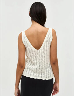 MbyM Humita-m knitted top sugar - Wit - L