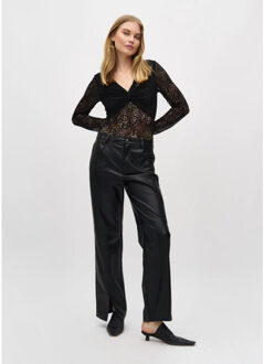 MbyM Mayanna broek wide leg jes Zwart
