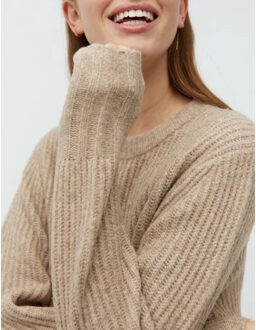 MbyM Sondra-m knitted dress brown - Bruin - S / M