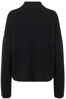 MbyM Trui met col paxley - maat S / M Zwart