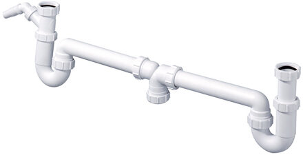 McAlpine 5537 Duplexsifon - Wasmachine Aansluiting - 6/4inch