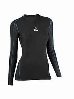 McDavid Compression Shirt Long Sleeve V-neck 8800T women zwart Maat M