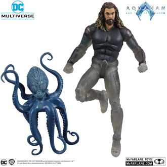 Mcfarlane Toys Aquaman and the Lost Kingdom DC Multiverse Action Figure Aquaman (Stealth Suit with Topo) (Gold Label) 18 cm