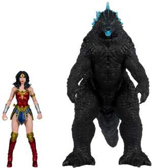 Mcfarlane Toys DC Justice League Monsterverse DC Multiverse Action Figures 2-Pack Wonder Woman Vs. Atomic Blast Godzilla 18 cm