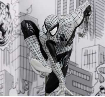 Mcfarlane Toys Marvel Collection PVC Statue 1/10 Spider-Man (Spider-Man #6)(Line Art)(Gold Label) 10 cm