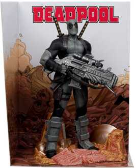 Mcfarlane Toys Marvel Collection PVC Statue 1/6 Deadpool (Deadpool #1)(Grey Suit Chase) 27 cm