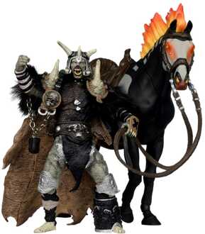 Mcfarlane Toys Spawn Action Figure Bloodaxe with Horse (Spawn: The Dark Ages) (McFarlane Toys 30th Anniversary) (Gold Label) 18 cm