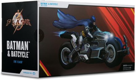 Mcfarlane Toys The Flash DC Multiverse Vehicle Batcycle with Batman