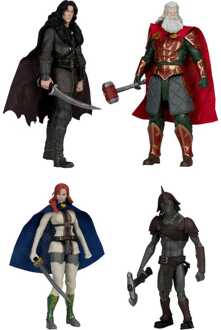 Mcfarlane Toys The Lord of the Rings: The War of the Rohirrim Build-A Action Figures 10 cm (BAF: Snow Troll) Assortment (4)