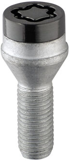 McGard Slotboutenset M12x1.50 Zwart - Konisch - Lengte 25.5mm (17mm kop)