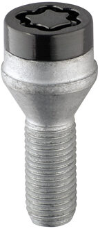 McGard Slotboutenset M14x1.50 Zwart - Bolkonisch R14 - Lengte 45mm (17mm kop) MG28017SUB