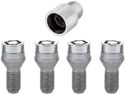 McGard Slotboutenset M16x1.50 - Konisch - Lengte 30,0mm (21mm kop) MG27566