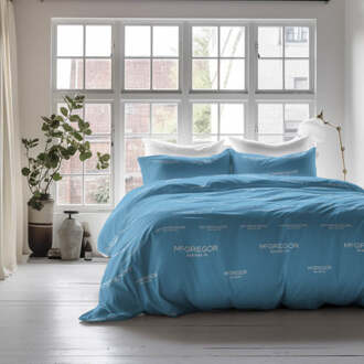 Mcgregor Dekbedovertrek McGregor - Blauw - Eenpersoons (140x200 Cm) - Blauw Microvezel - Tekst - McGregor - Dekbed-Discounter.nl - 140 x 200/220 cm