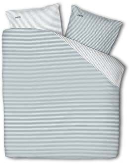 Mcgregor Dekbedovertrek McGregor - Katoen-Flanel - Blue Stripes - Eenpersoons (140x200 Cm) - Blauw & Wit Flanel Katoen - Strepen & Hotel Luxe - McGregor - Dekbed-Discounter.nl Blauw,Wit - 140 x 200/220 cm