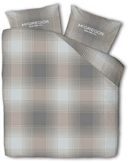 Mcgregor Dekbedovertrek McGregor - Katoen-Flanel - Taupe Tartan - Tweepersoons (200x200 Cm) - Taupe & Meerkleurig Flanel Katoen - Strepen - McGregor - Dekbed-Discounter.nl Taupe,Meerkleurig - 200 x 200/220 cm