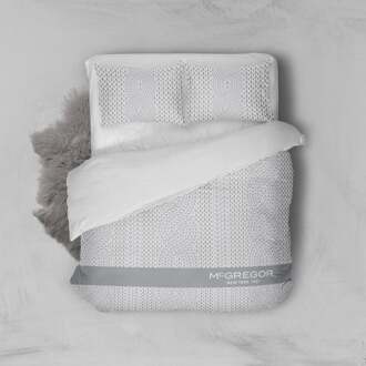 Mcgregor Dekbedovertrek McGregor - Katoen - Roosevelt - Lichtgrijs - Lits-Jumeaux (240x220 Cm) - Grijs & Wit Katoen - Strepen & Hotel Luxe - McGregor - Dekbed-Discounter.nl Grijs,Wit - 240 x 200/220 cm