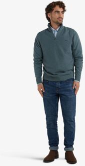 Mcgregor Half Zip Trui Merino Blend Structure Groen - 3XL