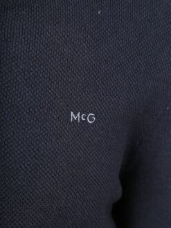 Mcgregor Half Zip Trui Merino Blend Structure Navy Donkerblauw - 3XL,L,M,S,XL,XXL