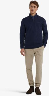 Mcgregor Half Zip Trui Merino Blend Structure Navy Donkerblauw - 3XL,M,XXL