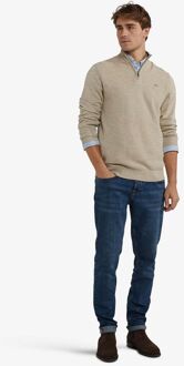 Mcgregor Half Zip Trui Merino Blend Structure Sand Beige - 3XL,S,XXL