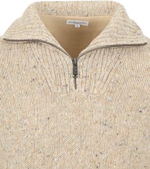 Mcgregor Half Zip Trui Merinowol Sand Off-White
